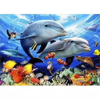Пазл Life Dolphin Odyssey 150 деталей, 21х28,5см Пазл, Детские игры, Развивающие игрушки