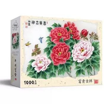 Пазл Life Fortune Lucky Jigsaw Puzzle, 1000 деталей, разные цвета Пазл, Детские игры, Развивающие игрушки