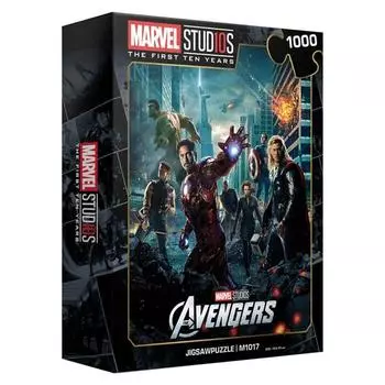 Пазл Life Marvel 10th Anniversary Direct Puzzle Avengers 1 M1017, 1000 деталей, разноцветныеПопулярные корейские куклы и игрушки