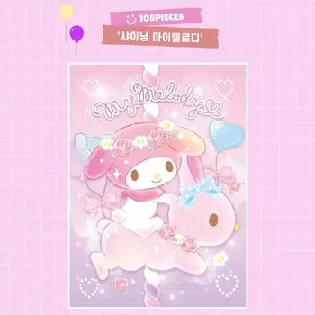 Пазл Sanrio Персонажи, сияющие моей мелодией, 108 шт. Детские развивающие игрушки, популярные головоломки в Корее Shining My Melody