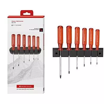 PB SWISS TOOLS 440.CBB Набор отверток с классической ручкой и шестигранником с держателем в бумажной коробке