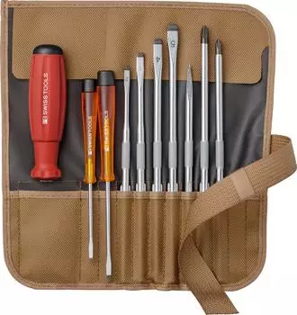 PB SWISS TOOLS 8218TO Набор сменных отверток 9 предметов коричневый