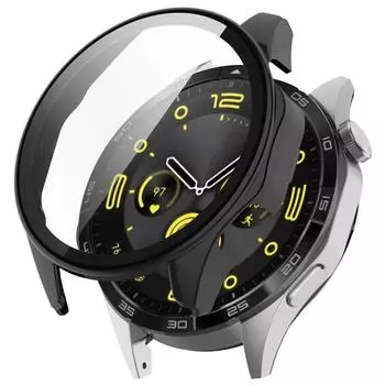 PC+Tempered Glass Integrated Smart Watch Case For Huawei Watch GT4 46mm чёрный
