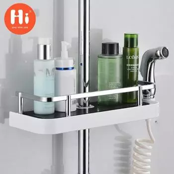 Pdtoweb Ванная комната Caddy Tray Holder Стойка-органайзер Аксессуар Полка для хранения душа