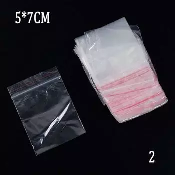 PE Clear Snacks Moisture-proof Food Storage Kitchen Plastic Bags Sealing Bag 5x7CM