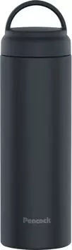Peacock Water Bottle Stainless Steel Bottle Screw Mug Bottle 480ml Charcoal Gray HCH The-peacock (With Handle) Thermal/Cold AKZ-48