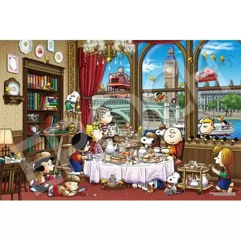 PEANUTS 12 614s Epoksa 1000 деталей Пазл Пазл Пазл Снупи в Лондоне 50 75см с полной
