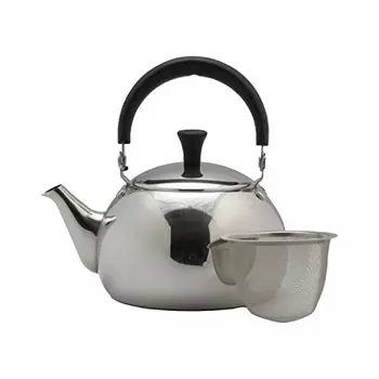 Pearl Metal Chaya Biyori HB-6455 Teapot, 23.7 fl oz (700 ml), Stainless Steel