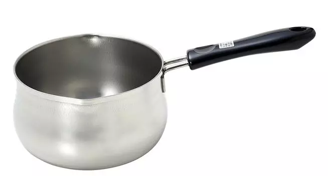 Pearl Metal Made in Japan Milk Pan 14cm Pot Type with Scale IH Compatible Stainless Steel Days Kitchen HB-1049 серебряный