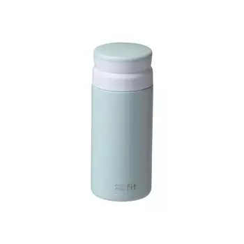 Pearl Metal Water Bottle Bottle Mug Bottle 350ml with Ice Stopper Heat Insulation Cold Insulation Stainless Steel Smoky Green Cafe Mug Fit HB-6383