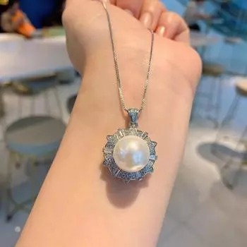 Pearl suit pendant ring stud earrings women s fashion