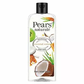 Pears Naturale Питательный гель для душа на кокосовой воде с глицерином, без мыла, без парабенов, экологически чистый, дерматологически протестировано, 250 мл