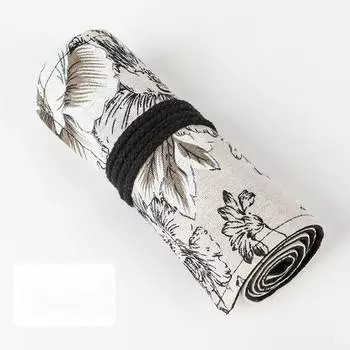 Печать на холсте Constellation Roll Up Pen занавеска пенал чехол для кистей для макияжа держатель для хранения мешочек канцелярский органайзер