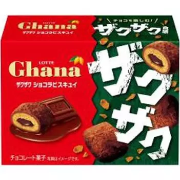 Печенье Lotte Ghana Crunchy Chocolate 40 г x 8 шт.