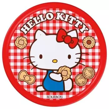 Печенье со вкусом бурбона Hello Kitty 1 банка (60 штук)