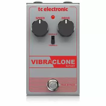 Педаль эффекта гитары TC Electronic Rotary Speaker Emulation воссоздает вращающийся динамик Простота эксплуатации True Bypass VIBRACLONE ROTARY 60-х годов
