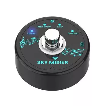 Педаль эффектов BT MIDI Мини-контроллер MIDI Программное обеспечение контроллер эффектов USB MIDI-контроллер 5x5x3cm чёрный