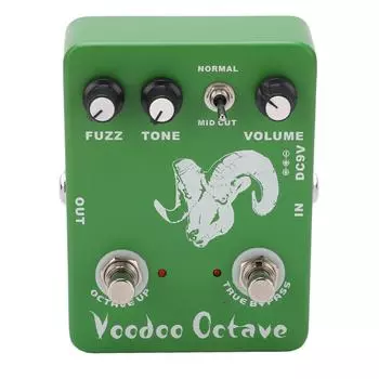 Педаль эффектов для гитары Voodoo Octave Fuzz Adjustable Single True Bypass Instrument Accessories