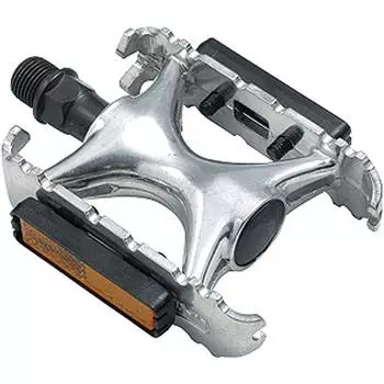 Педаль алюминиевая WELLGO Silver 366g Road/ATB/MTB LU-962 серебряный
