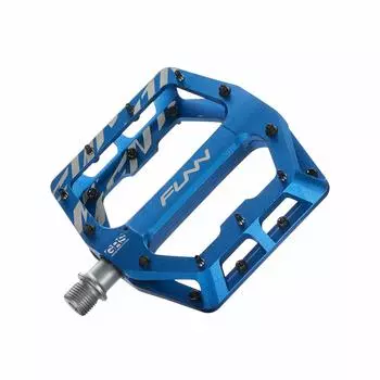 Педали Funn Fundamental MTB, легкие, большие, плоские педали, подходящие для горных, шоссейных, кроссовых, BMX, гравийных велосипедов, велосипедные педали со стальной осью - - Велосипеды, синий