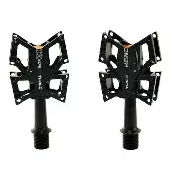 Педали KCNC KNIFE Titanium Spindle Road Platform SK2191, черные, чёрный