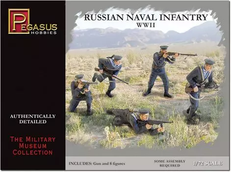 Pegasus Hobby Набор советской морской пехоты времен Второй мировой войны Пластиковая модель PH7270 1/72