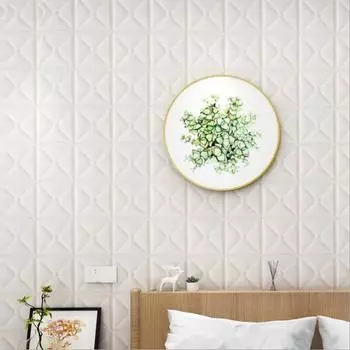 Pegatinas de pared 3D TV Fondo Pared Sala de Estar Dormitorio Nios Habitacin непроницаемый DIY papel Tapiz Decoracin del Hogar 1pcs светло-синий