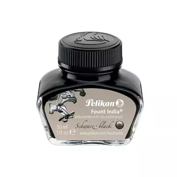 Pelikan Fount India перьевая ручка совместима с углеродными пигментными чернилами черного цвета 30 мл перманентные чернила для черчения ценных бумаг иллюстрации