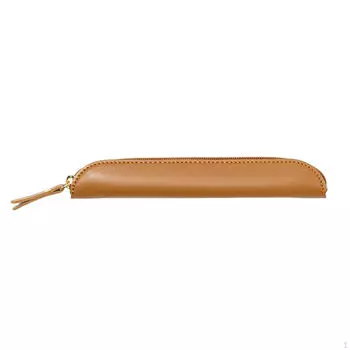 Pen Bag Pencil Case Lightweight Thin Aesthetic Organizer Pouch Stationery Box for School Traveling коричневый