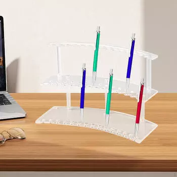 Pen Display Stand Holder Simple Stationery Supplies Decorative Makeup Brush Rack Organizer for