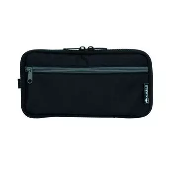 Pencil Case Round Zip N Black M-Plan 106187-15