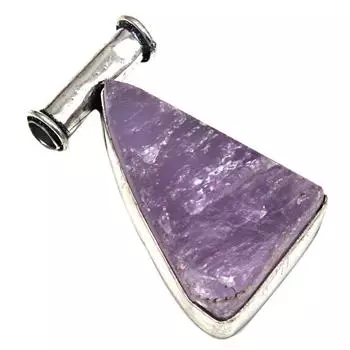 Pendant Amethyst Drusy Gemstone Handmade Gift For Her Silver Jewelry 1.5