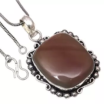 Pendant Imperial Jasper Gemstone Handmade Gift For Her Silver Jewelry 2