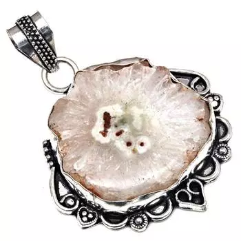 Pendant SSolar Quartz Gemstone Gift For Her Silver Jewelry 2