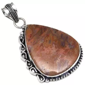 Pendant Stick Agate Gemstone Gift For Her Silver Jewelry 2
