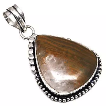Pendant Stick Agate Gemstone Gift For Her Silver Jewelry 2