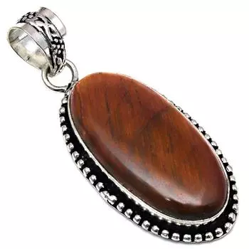 Pendant Tiger s Eye Gemstone Handmade Mother Day Silver Jewelry 2