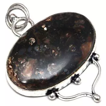 Pendant Turtella Jasper Gemstone Gift For Her Silver Jewelry 2