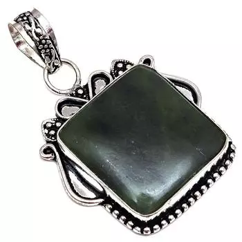 Pendant Vassolite Gemstone Gift For Her Silver Jewelry 1.75
