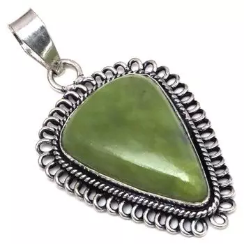Pendant Vassolite Gemstone Handmade Gift For Her 925 Silver Jewelry 2.25