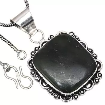 Pendant Vassolite Gemstone Handmade Gift For HerAntique Silver Jewelry 2