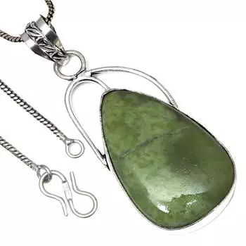 Pendant Vassolite Gemstone Valentine Day Ethnic Silver Jewelry 2.25