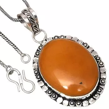 Pendant Wild Horse Jasper Gemstone Valentine Day Ethnic Silver Jewelry 2.25