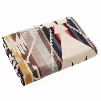 Pendleton Iconic Jacquard Bath Towels in White Sands Tan Perfect for and (XB218 53555) - bath, beach, pool, festivals. [Used]