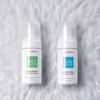 Пенка для умывания PURE MELLOW OASIS BUBBLE FOAM CLEANSER 100 мл (2 типа) 100ml синий