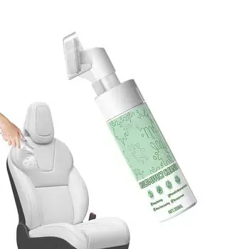 Пенный очиститель для салона автомобиля 6,76 унций Очиститель для салона автомобиля, не требующий стирки, искусственная кожа, дезинфекция сидений, потолок