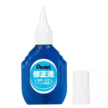 Pentel correction fluid for both and boxed oil-based water-based inks, ZL1-WK