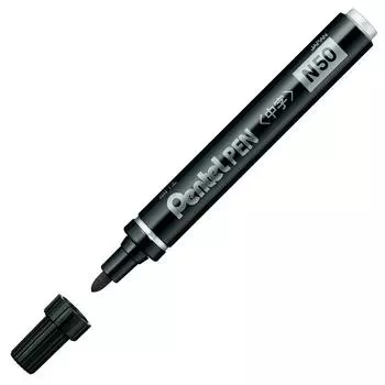 Pentel pen N50 oil-based pen-shaped in black [10 sets] N50-AD (japan import)