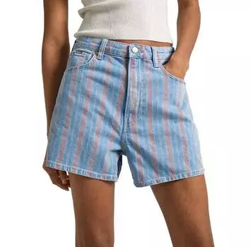 Pepe джинсы A-Line Stripe Fit denim шорты 32