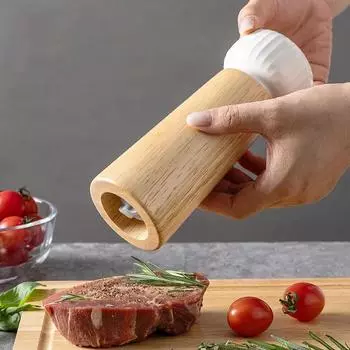 Pepper and Salt Grinder Nordic Style Manual Baysalt Spice Mill Adjustable Roughness Ceramic Core Salt Grinder Kitchen Accesorios
